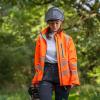 Full-Zip Womens Waterproof Jacket - Hi-Vis Orange (3)